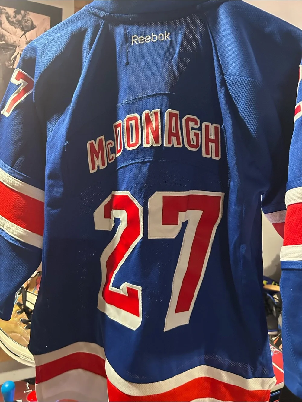 Reebok New York Rangers Hockey Jersey - Captain C